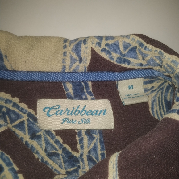 Silk Caribbean Island shirt - Picture 3 of 3